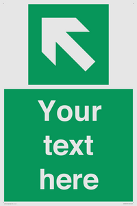 Custom Arrow Top Left Sign